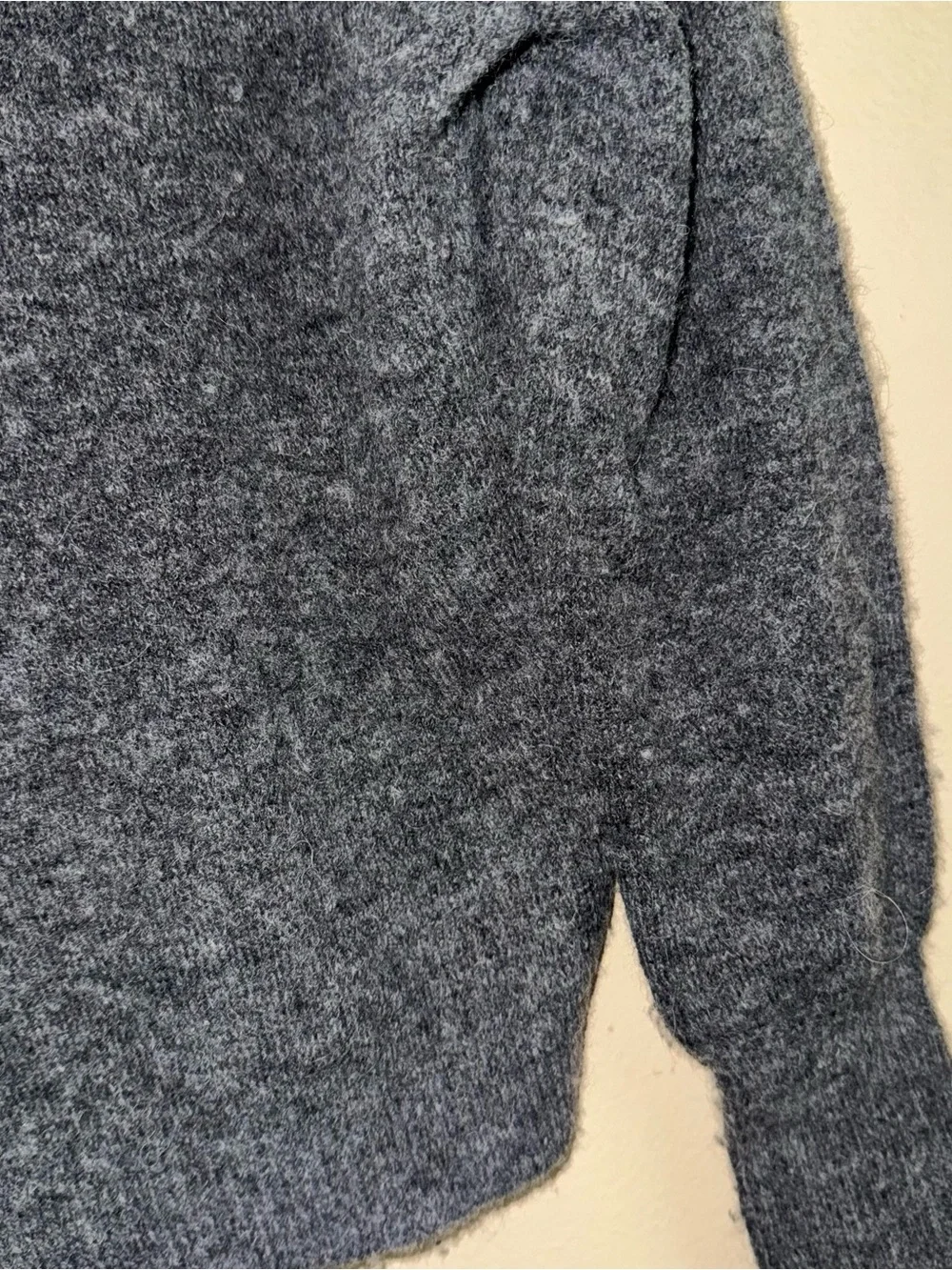 Veronica Beard Valerie Sweater Crystal Embellished Rhinestone Wool Gray Size XS